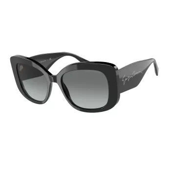 GIORGIO ARMANI AURINKOLASIT AR8150-500111 miesten musta asetaattikehys harmaat polykarbonaattilinssit 53/18/140 mm
