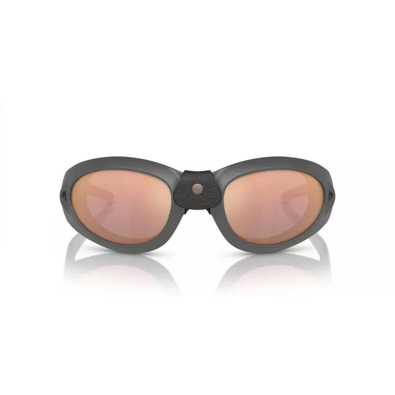 GIORGIO ARMANI unisex-aurinkolasit AR8201Q60504Z musta kehys harmaat liukuvärjätyt linssit 61 mm