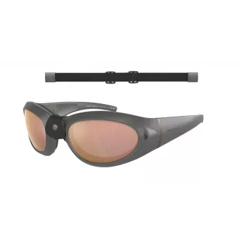 GIORGIO ARMANI unisex-aurinkolasit AR8201Q60504Z musta kehys harmaat liukuvärjätyt linssit 61 mm