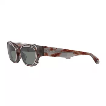 GIORGIO ARMANI naisten aurinkolasit AR8185U59761W - musta asetaattikehys, tummanharmaat liukuväri linssit, 50/19/140 mm