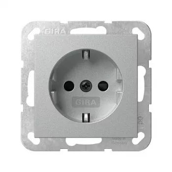 GIRA 445326 SCHUKO-pistorasia SH System 55 F alumiini