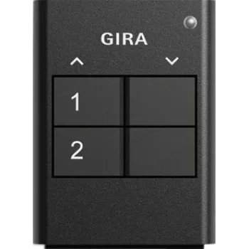 GIRA 535210 radio-käsilähetin System 3000:lle, 2-kanavainen radio, paristokäyttöinen, valkoinen