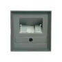 GIRA kansi UAE/IAE/ISDN-pistorasialle System 55, Standard 55, E2, Event, Event Klar, Event Opak, Esprit, ClassiX Alum (027026)