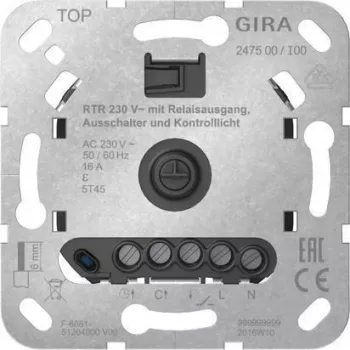 GIRA RTR 230 V relelähtö PÄÄLLE/POIS säätöosayksikkö 247500