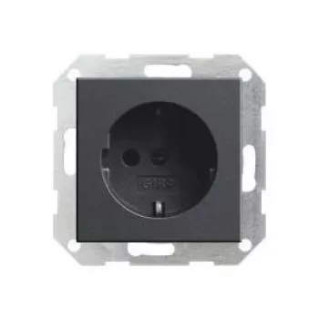 Gira Schuko-pistorasiaosa, System 55, antrasiitti 018828