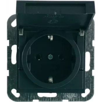 GIRA Schuko pistorasiaosa System 55 antrasiitti 045428