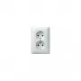 Gira Standard 55 peitekehys Schuko-kaksoispistorasialle, kirkkaanvalkoinen silkkinen (0780 04)