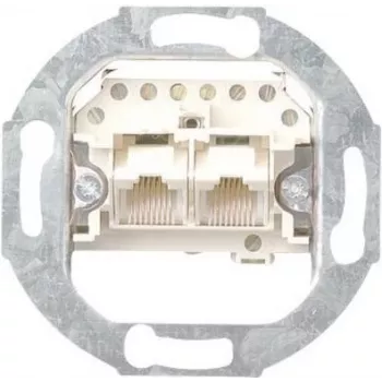 Gira kiinnitysrengas keskilevyllä UAE/IAE/ISDN-liitäntärasioihin, System 55, E2, Event, Esprit, ClassiX, F100, 1-osainen, uppoasennus, 50x50 mm aukko, halogeeniton termoplasti 018700