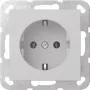 Gira System 55 SCHUKO-pistorasia harmaa matt 4188015