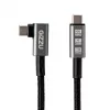 Gizzu 100W 10Gbps Type-C -kulmakaapeli 1 m