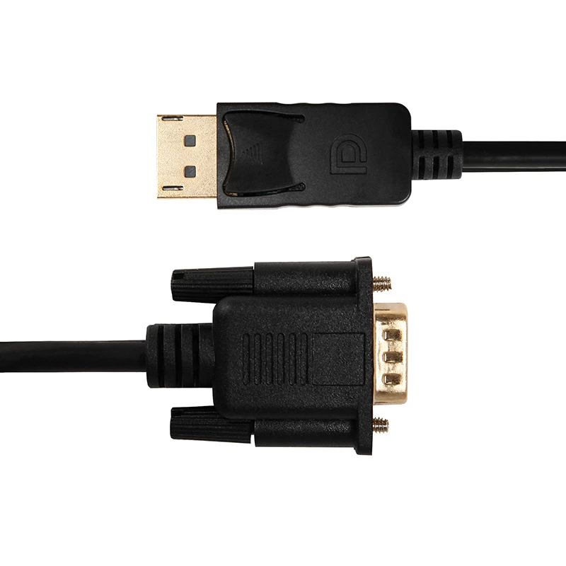 Gizzu 1080P DisplayPort-VGA-kaapeli 1,8 m Poly