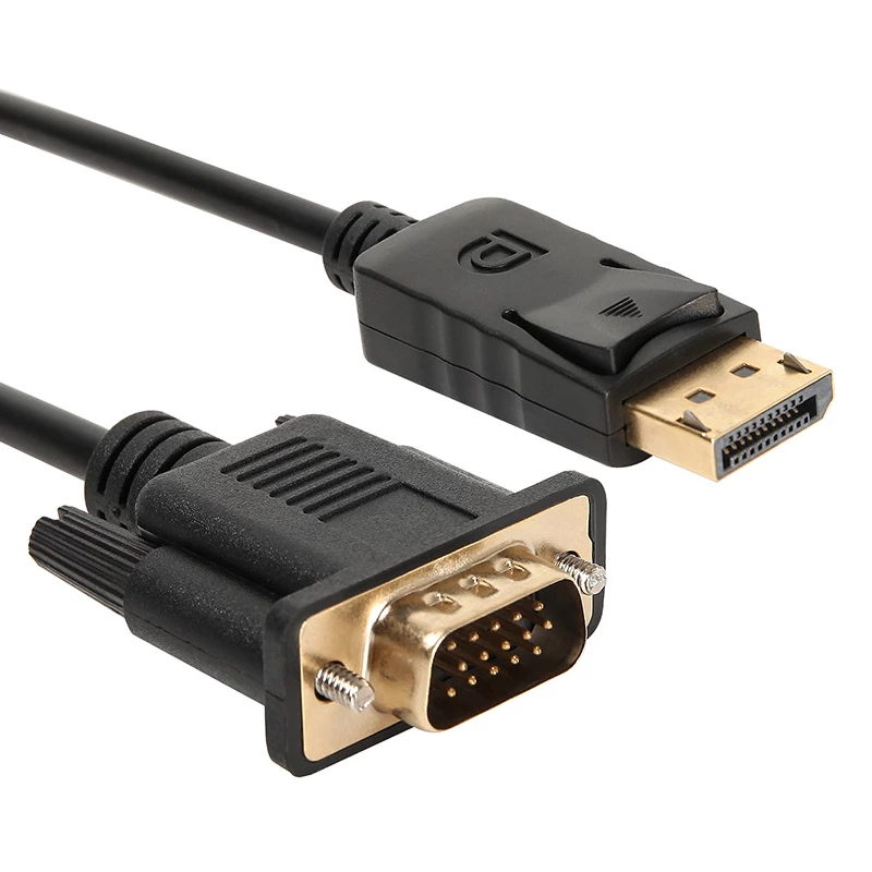 Gizzu 1080P DisplayPort-VGA-kaapeli 1,8 m Poly
