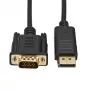 Gizzu 1080P DisplayPort-VGA-kaapeli 1,8 m Poly