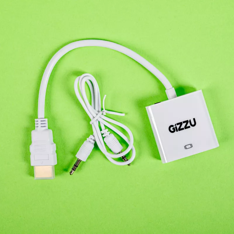 Gizzu 1080P HDMI - VGA -adapteri äänellä