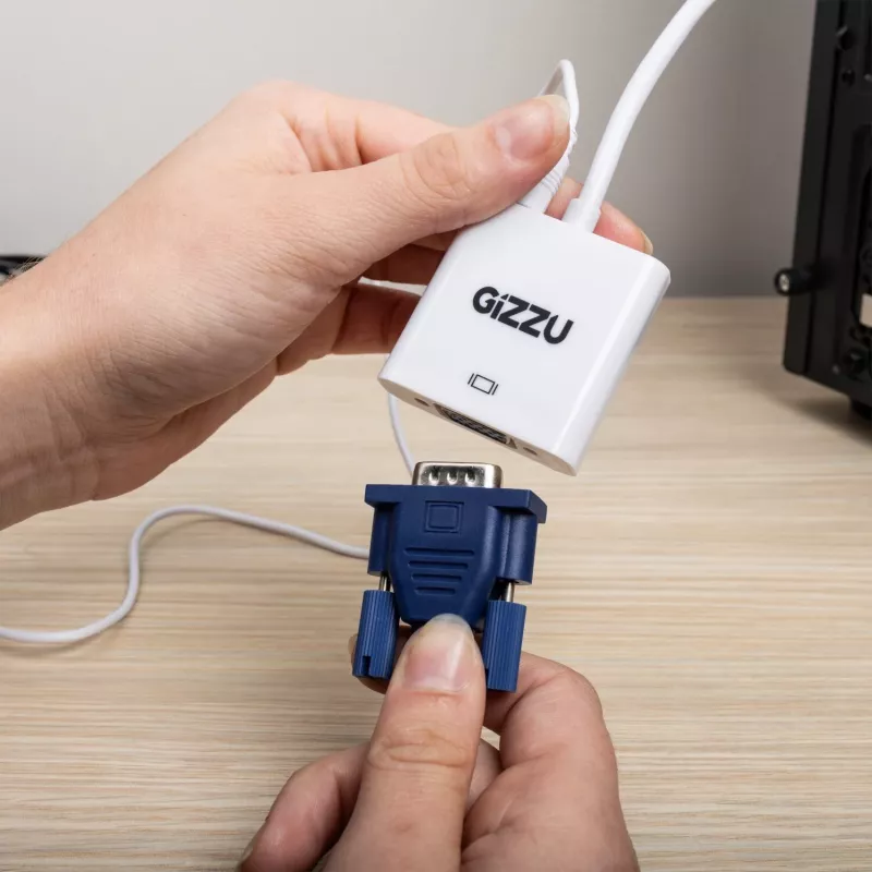 Gizzu 1080P HDMI - VGA -adapteri äänellä