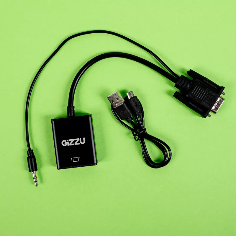 Gizzu 1080P VGA-HDMI-adapteri äänellä