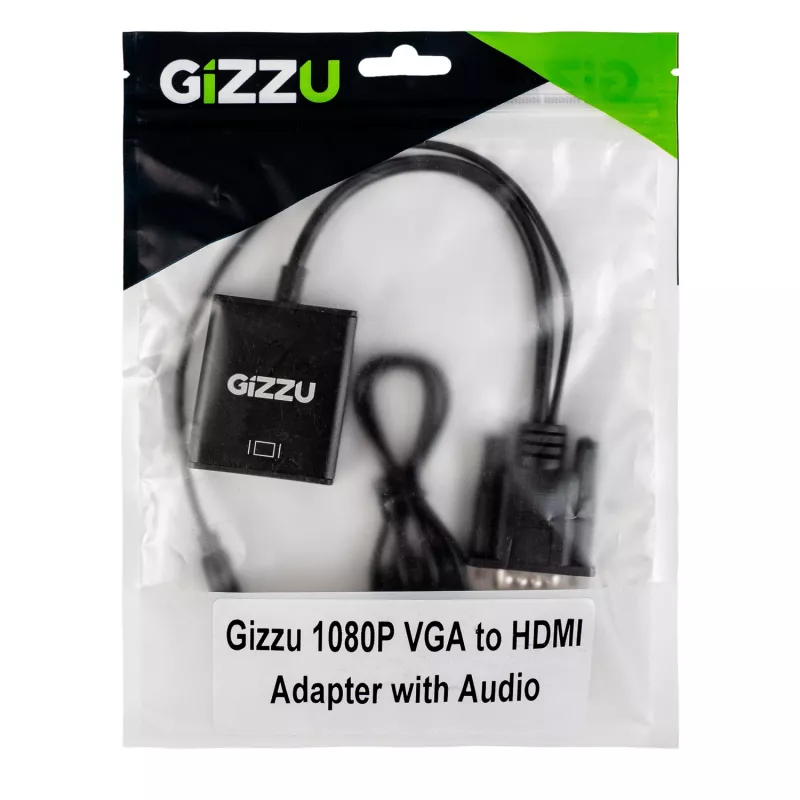 Gizzu 1080P VGA-HDMI-adapteri äänellä
