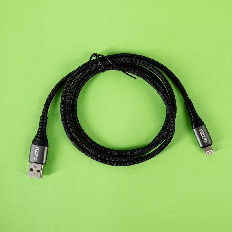 GIZZU 12W USB-A - Lightning -kaapeli 1 m valkoinen
