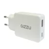 Gizzu 2-porttinen 65W GaN-seinälaturi