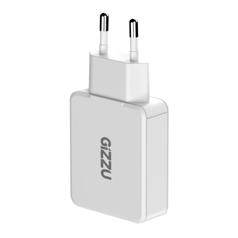 Gizzu 2-porttinen 65W GaN-seinälaturi