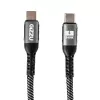 GIZZU 240W 480Mbps USB-C - USB-C punottu kaapeli 1 m musta