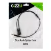 Gizzu 3-napainen audiojakokaapeli - musta