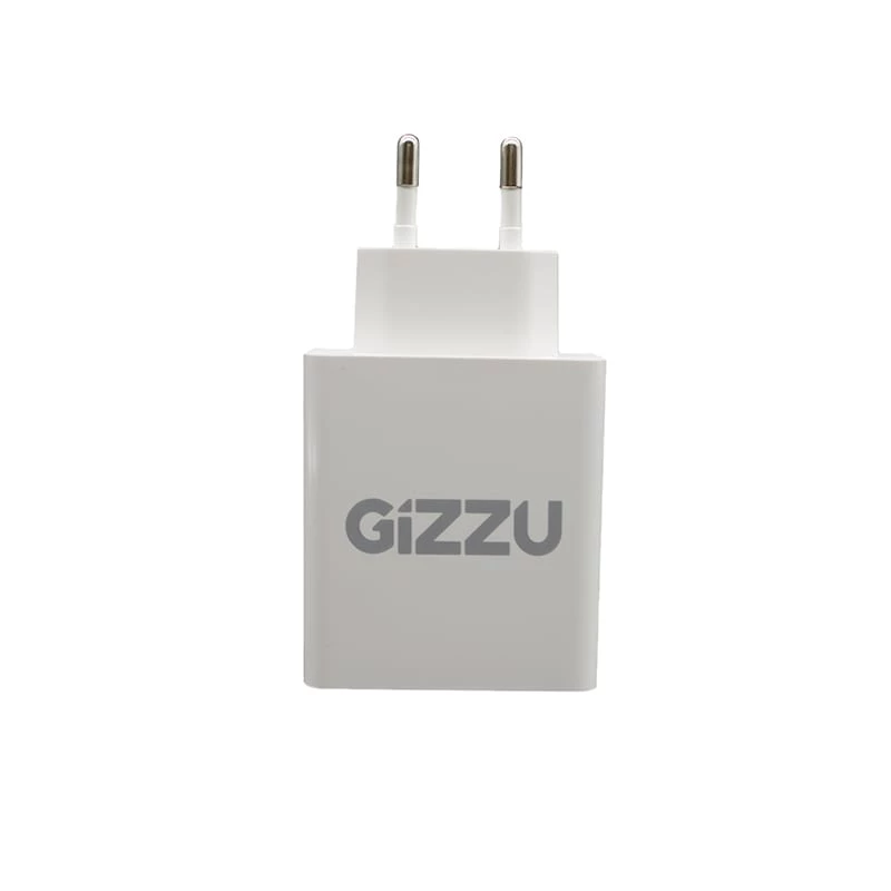 GIZZU 36W USB-C PD & QC3.0 kaksiporttinen seinälaturi - valkoinen