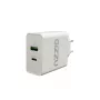 GIZZU 36W USB-C PD & QC3.0 kaksiporttinen seinälaturi - valkoinen