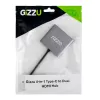 Gizzu 4-in-1 Type-C - Dual HDMI -keskitin