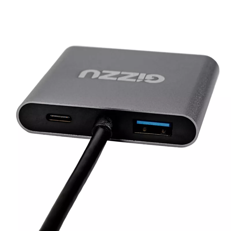 Gizzu 4-in-1 Type-C - Dual HDMI -keskitin