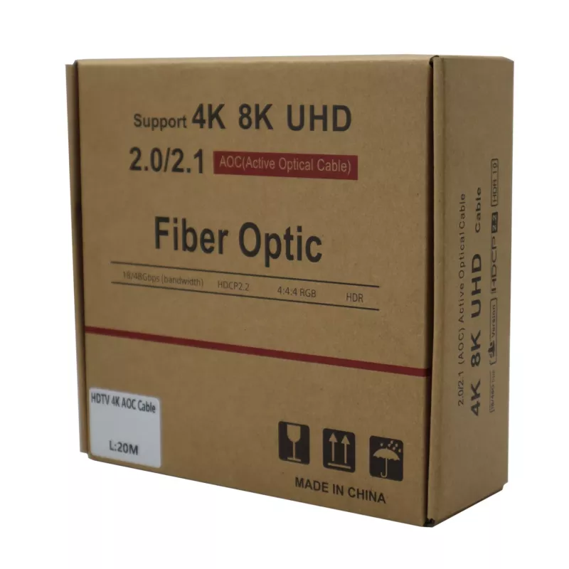 GIZZU 4K aktiivinen kuitu-HDMI-kaapeli 20m