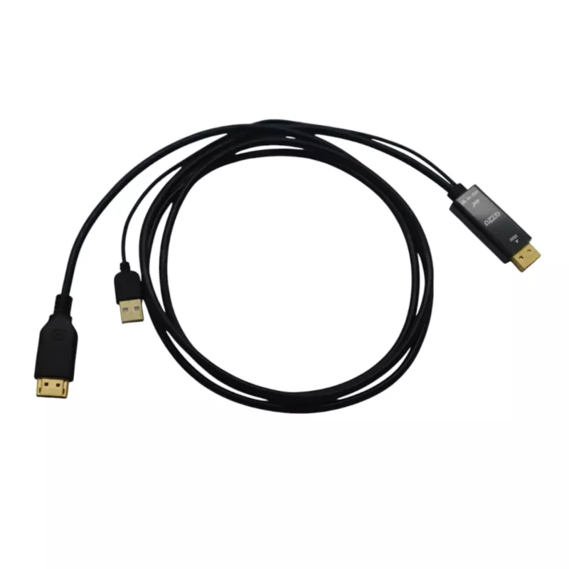 Gizzu 4K HDMI - DisplayPort aktiivinen muunninkaapeli 1,8 m musta