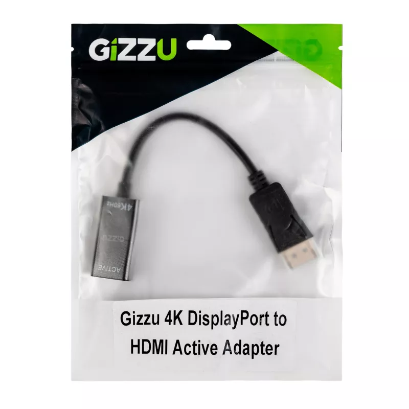 Gizzu 4K60Hz DisplayPort - HDMI -aktiiviadapteri