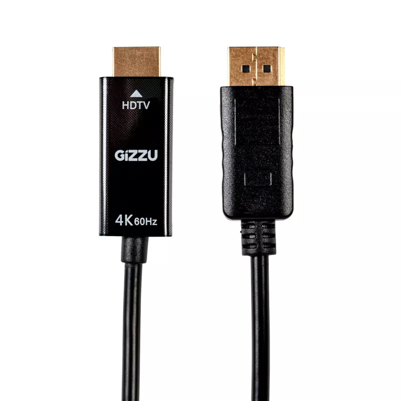 Gizzu 4K60Hz DisplayPort-HDMI-kaapeli 1,5 m