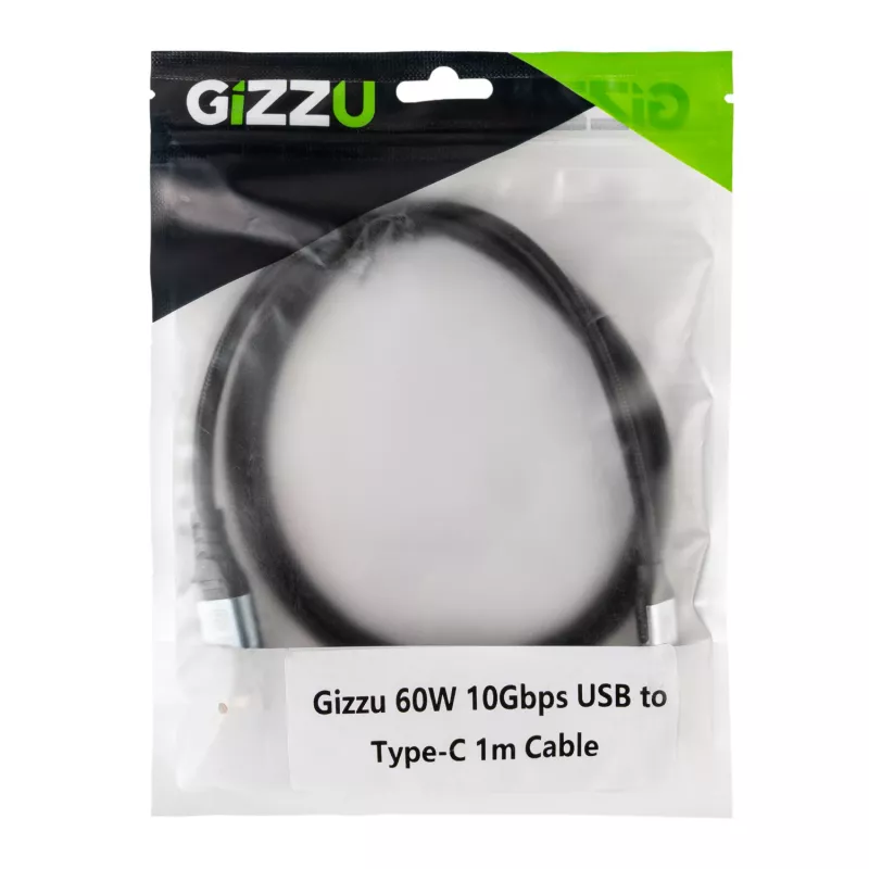 GIZZU 60W 10Gbps USB-Type-C 1m kaapeli