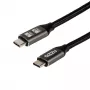 GIZZU 60W 5Gbps USB-C–USB-C-kaapeli 2 m musta
