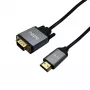 Gizzu Full HD HDMI-VGA-kaapeli (1,8 m) - musta