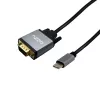 Gizzu Full HD USB-C - VGA -adapterikaapeli 1,8 m, musta