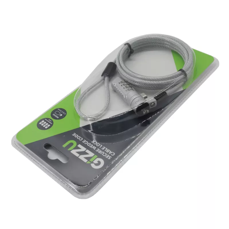 Gizzu Secure Wedge -vaijerilukko koodilla 1,8 m
