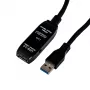 Gizzu USB 3.0 aktiivinen jatkokaapeli 5m - musta