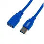 Gizzu USB 3.0 -jatkokaapeli 2m – 5Gbps, uros-naaras, musta