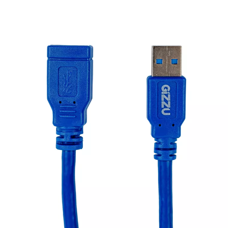 Gizzu USB 3.0 jatkokaapeli 5m - sininen