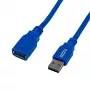 Gizzu USB 3.0 jatkokaapeli 5m - sininen
