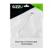 Gizzu USB Type-C - 3,5 mm AUX -audioadapteri - valkoinen