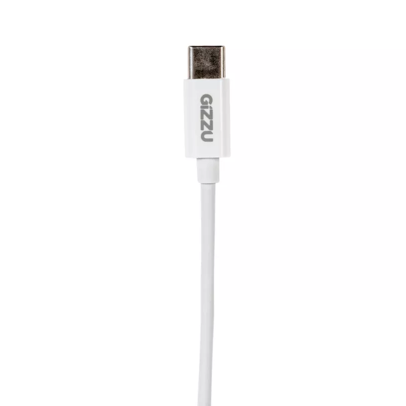 Gizzu USB Type-C - 3,5 mm AUX -audioadapteri - valkoinen