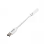 Gizzu USB Type-C - 3,5 mm AUX -audioadapteri - valkoinen