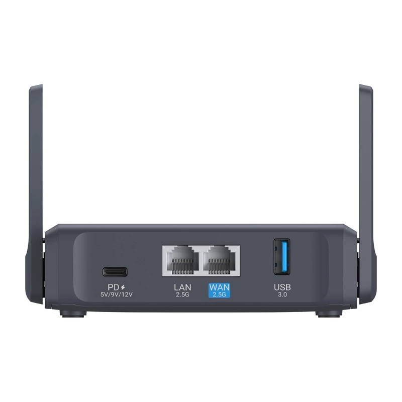 GL.iNet Slate 7 AC750 Dual-Band Gigabit WLAN-reititin OpenWrt, USB 2.0, MicroSD-paikka, VPN-tuki