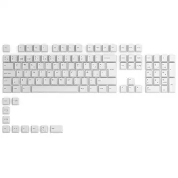 Glorious GPBT -näppäinhatut - 115 PBT -näppäinhattua, ISO, ES Layout, Arctic White