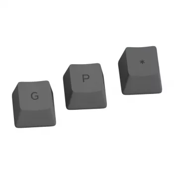 Glorious GPBT Keycaps - 115 PBT näppäinhattua, ISO, ES Layout, Black Ash