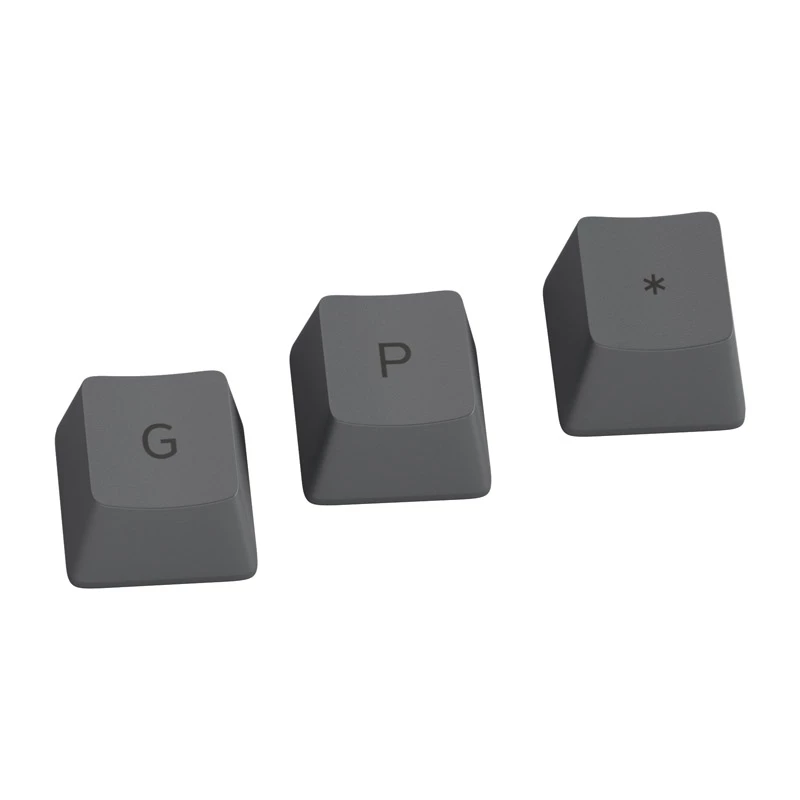 Glorious GPBT Keycaps - 115 PBT näppäinhattua, ISO, ES Layout, Black Ash